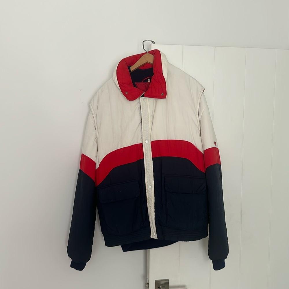 Eletto vintage ski/snow jacket — 2 parts interchangeable vest and bomber